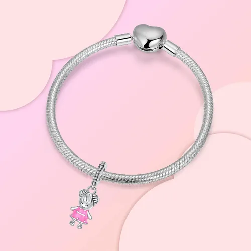 Vista 98 de Abalorios de plata de ley 925 con letras de la A ~ Z, para pulseras, collares, Día de San Valentín, Día de la Madre, joyería regalos para mujeres