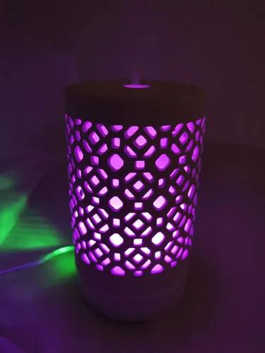 Vista 6 de EcoGecko Difusor de ambientador de aroma de aceite esencial de cerámica, humidificador ultrasónico de niebla fría con temporizadores para oficina