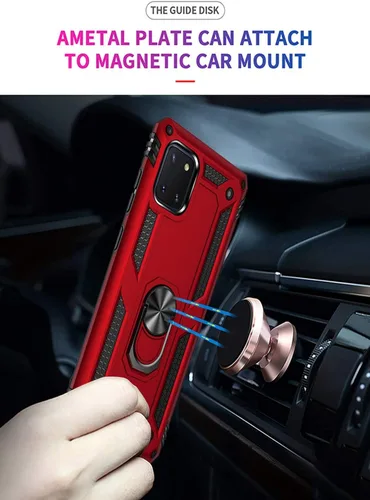 Vista 12 de Funda para Galaxy Note 10 Lite - Soporte magnético para anillo de coche Soporte Kickstand Defender Funda protectora para Samsung Galaxy Note 10 Lite
