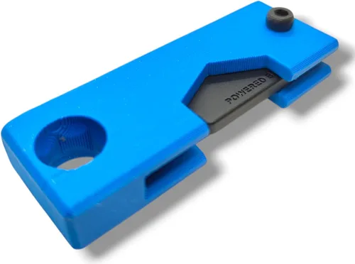 Vista 5 de Estuche protector para YubiKey 5/5C NFC – Llavero compacto y liviano con tornillo M3 de 2.5 mm, llave Allen no incluida (Azul, USB-A)