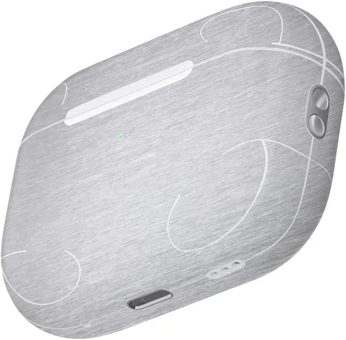 Vista 3 de MightySkins - Fundas compatibles con Apple AirPods Pro 2, aluminio cepillado, protectora, duradera y única, fácil de aplicar, quitar y cambiar