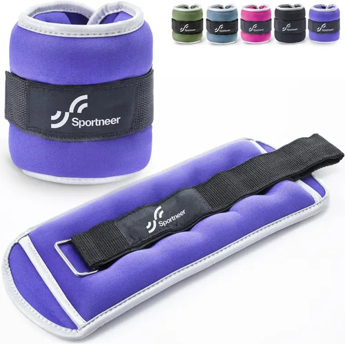 Vista 16 de Sportneer Pesas de tobillo para muñeca, par de pesas de 1/2/4/6/10 libras para hombres, mujeres, niños, entrenamiento de fuerza, juego de pesas