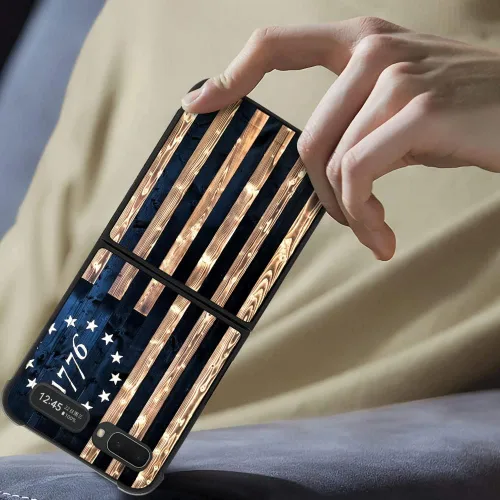 Vista 5 de DAIZAG Funda compatible con Samsung Galaxy Z Flip 5G, protección completa, a prueba de golpes, antiarañazos, funda de poliuretano termoplástico
