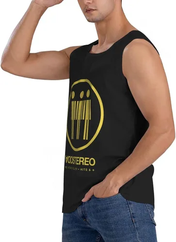 Vista 9 de Soda Stereo Me Vers Volver Hits & Ms Tank Top Man's Loose Fit Vest Casual Sleeveless Tee