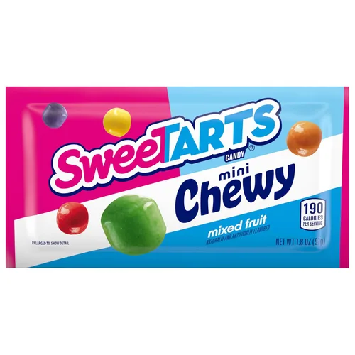Vista 4 de SweeTARTS Mini masticable, caramelo, frutas mixtas, 1.8 onzas, 24