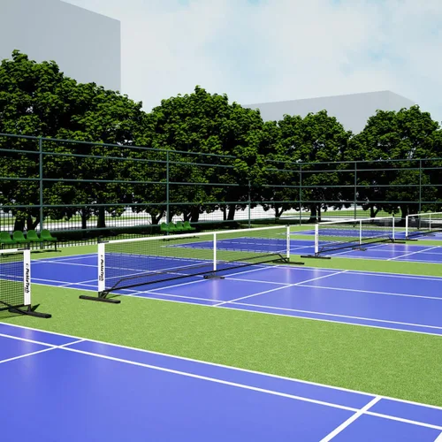 Vista 7 de PICKLETECH 4.0 Slim Version Portable Pickleball Nets Outdoor Game 22 FT Pickleball Net-USAPA Regulation Size-Pickle Ball Net System with Carrying