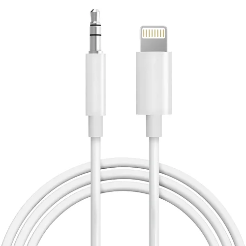 Vista 11 de Cable auxiliar para iPhone, [Certificado Apple MFi] Cable AUX Lightning a 3.5 mm para estéreo de coche, altavoz, auriculares, cable de audio