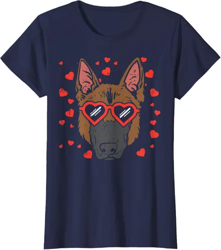 Vista 32 de Camiseta de regalo para perro con cara de pastor alemán, Negro, S