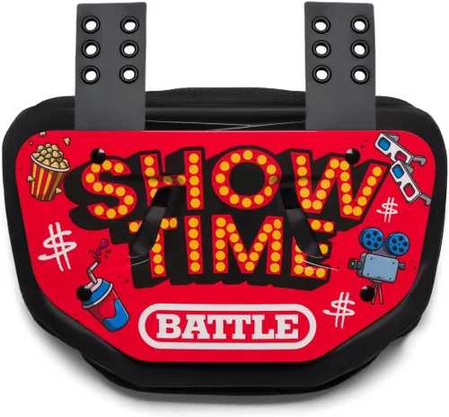 Vista 49 de Battle Sports Placa de espalda de fútbol novedosa – Protector de espalda inferior de carcasa dura con espuma contorneada para protección de alto