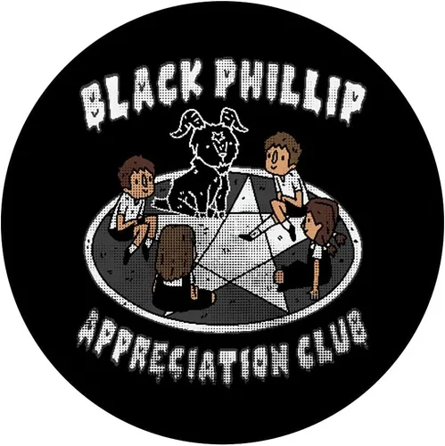 Vista 3 de Black Phillip Apreciation Club Oculta Bruja Gótica Culto PopSockets Swappable PopGrip
