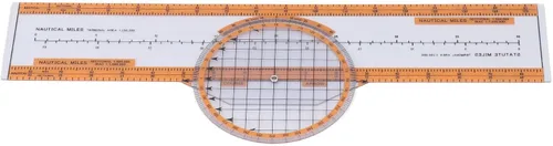 Vista 5 de Computer Durable Plastic Aviation Pilot Calculator with Turntable for Training Orange