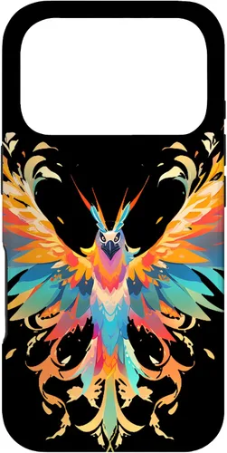 Vista 29 de Funda para iPhone 11 Rising Phoenix Fire Colorful Bird Open Wing Rebirth