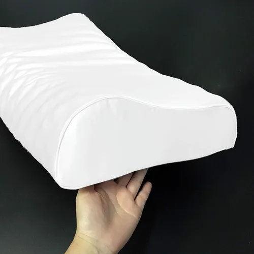 Vista 6 de Funda de almohada de seda para almohada de cuello de espuma viscoelástica, funda de almohada de seda de morera pura para almohada cervical de Beige