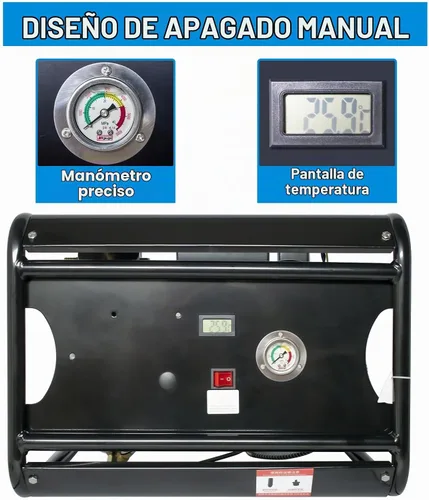 Vista 7 de TUXING Compresor Pcp de 4500 psi, compresor de aire de buceo de doble cilindro, versión de parada manual, bomba de aire de alta presión para pistola
