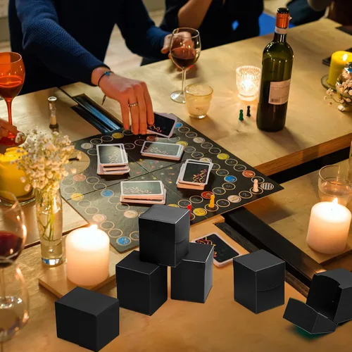 Vista 6 de Deekin 18 paquetes de cajas de cartas de baraja, caja de almacenamiento de tarjetas de juego, estuche de transporte de tarjetas para suministros