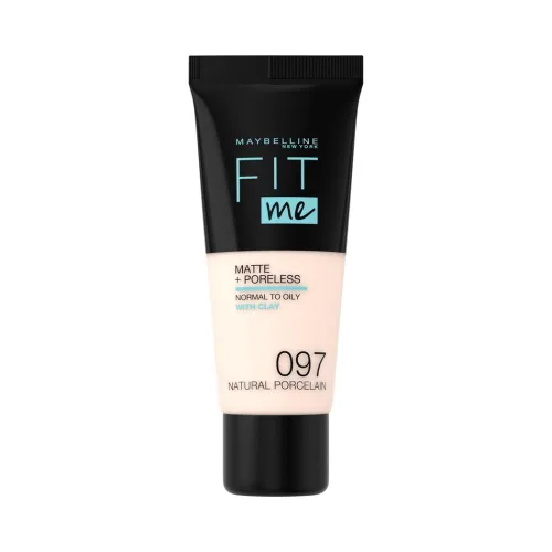 Vista 27 de Maybelline New York Fit Me Matte + Poreless Base Líquida, Formato de Bolsa, 220 Natural Beige, 1.3 onzas 220 Beige natural