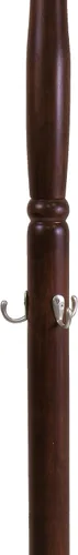 Vista 3 de Winsome Árbol de madera Jera, Capuchino Convenient Organizer with Hanging Hooks for Entryway, Bedroom, Efficient Hall Tree Storage for Coats