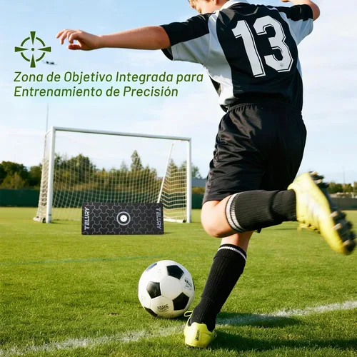 Vista 7 de Tablero de rebote de fútbol de 4 ángulos portátil