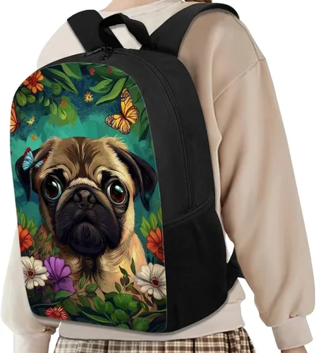 Vista 41 de HUGS IDEA Los animales frescos 3D niños escuela libro bolsa niños impresión mochilas, Baloncesto, Moderno