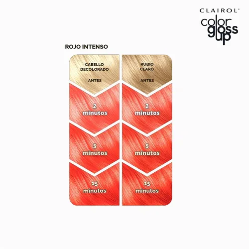 Vista 6 de Clairol Color Gloss Up - Tinte temporal para el cabello, color rojo ardiente, paquete de 1 unidad