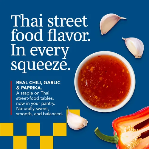 Vista 4 de A Taste of Thai Salsa de chile dulce – Auténtica salsa de chile tailandés para mojar, sofreír y marinadas – Salsas rojas picantes asiáticas