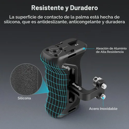 Vista 7 de Mango lateral de aluminio SmallRig con tornillos de 1/4"-20