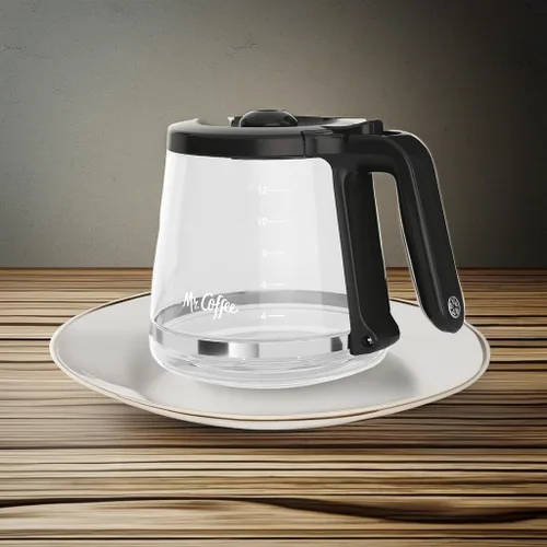 Vista 6 de Mr. Coffee Jarra de Repuesto de 12 Tazas – Compatible con Máquinas Mr. Coffee de 12 Tazas, Jarra de Vidrio con Asa Negra