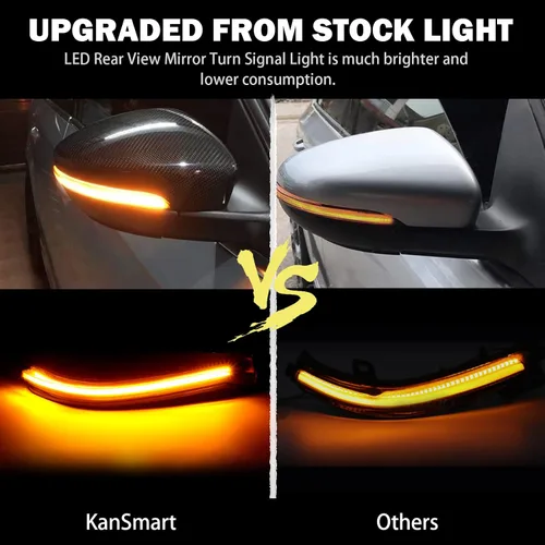 Vista 8 de Luces LED dinámicas secuenciales de giro para BMW F30 F32 F36 F22 X1 i3 BMW 1/2/3/4 Series ahumado secuencial marcador lateral intermitente lámpara