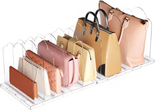 Vista 9 de Lifewit Organizador de Bolsos para Armario, Organizador Transparente de Almacenamiento de Bolsos, Soporte Ajustable para Bolsos para Organización