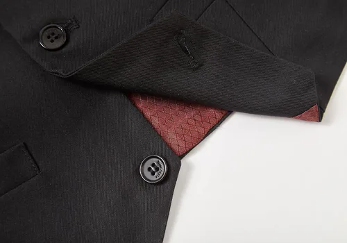 Vista 5 de Lycody Chaleco de traje formal de 3 botones para niños