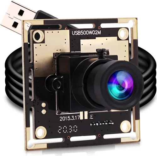 Vista 9 de ELP Módulo de cámara USB gran angular con enfoque automático de 5 mp con carcasa de metal OV5640 Mini UVC USB2.0 Lightburn cámara grabador láser