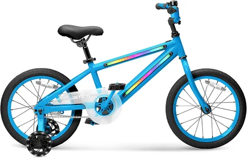Vista 9 de Jetson Light Rider M - Bicicleta unisex con ruedas de 16 pulgadas para niños, incluye marco iluminado y ruedas de entrenamiento, 3 modos de luz