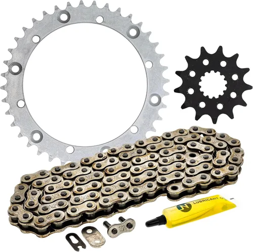 Vista 10 de Niche - Juego de cadena de piñón de transmisión para Yamaha Raptor 660R, delantera de 13 dientes, trasera de 40 dientes, 520V, con junta tórica, 92