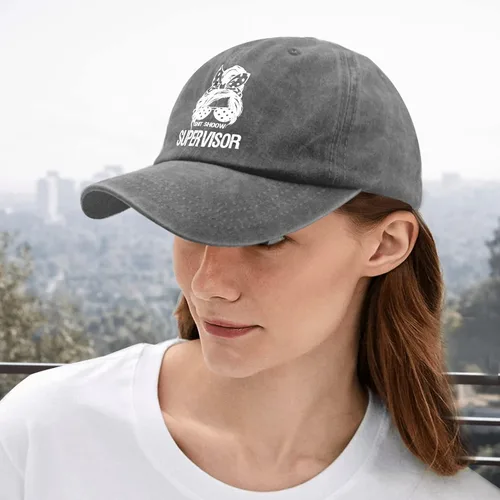 Vista 5 de Caps Shit Shoow Supervisor Dad Hats, Vintage Baseball Cap for Men