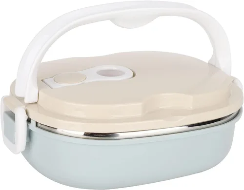 Vista 8 de Lonchera de 60.9 fl oz, recipientes de almuerzo de acero inoxidable 304 para adultos, portátil, a prueba de fugas, ecológica, para alimentos fríos
