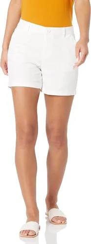 Vista 12 de Amazon Essentials Pantalones cortos caqui de tiro medio y entrepierna de 5 pulgadas para mujer (disponible en cortes rectos y curvos)