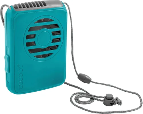 Vista 6 de O2COOL Ventilador de Collar Deluxe, Funciona con Pilas, para Enfriamiento Personal con Correa Ajustable (Negro)