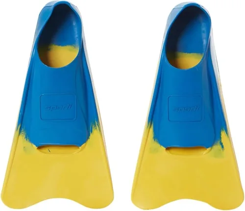 Vista 16 de Sporti Aletas de natación cortas para adultos y niños para natación en piscina, aletas flotantes para natación y snorkel, aletas de natación