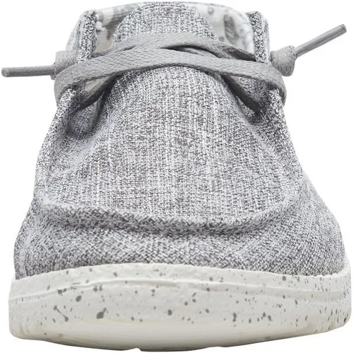 Vista 7 de Hey Dude Wendy Chambray - Zapatos para mujer, mocasines con cordones para mujer, cómodos y ligeros