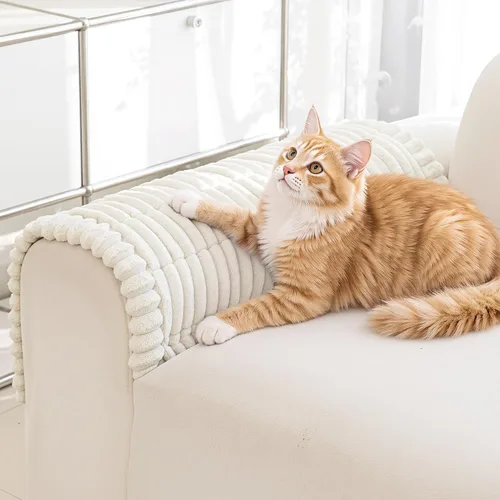 Vista 19 de MYSKY HOME Fundas para sofá de 3 cojines, aptas para mascotas, fundas de sofá lavables para mascotas, fundas protectoras de muebles, fundas