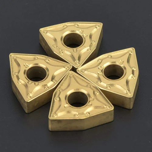 Vista 5 de Hoja de carburo CNC, 10 piezas de torno de torneado WNMG 432 / WNMG0804 insertos de carburo de acero inoxidable para precisión dimensional