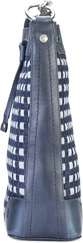 Vista 3 de Frye Melissa Denim & Leather Drawstring Hobo Bag
