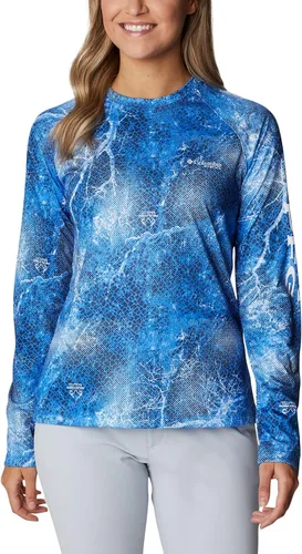 Vista 18 de Columbia womens Super Tidal Tee Long Sleeve Cypress Seamoss
