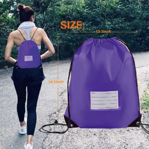 Vista 23 de CODOBON Paquete de 20 bolsas con cordón, mochila de cuerda de dibujo a granel, bolsa de bricolaje para gimnasio, deportes, bolsa para mujeres