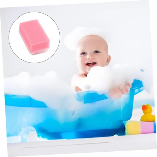 Vista 4 de Cepillo de esponja de masaje para entrenamiento sensorial, 2 piezas, para exfoliación corporal suave y estimulación de la piel, portátil y ligero