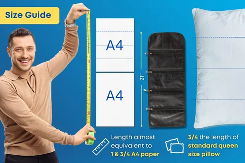 Vista 5 de Tidy Pockets Organizador de dinero para dinero en efectivo, con 4 cremalleras, organizador de efectivo para facturas, organizador de dinero