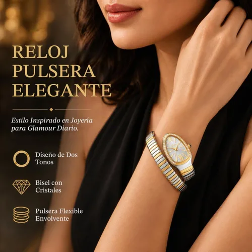 Vista 6 de MASTOP Reloj de cara de serpiente para mujer, con forma de serpiente, relojes para mujer, relojes impermeables de acero delicado para mujer, relojes