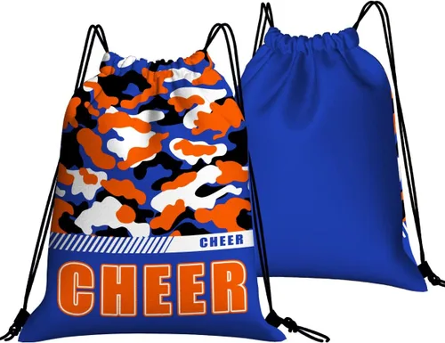 Vista 38 de Mochila con cordón impermeable para gimnasio, bolsas con cordón, bolsa de cuerda deportiva, mochila de camuflaje, Bolsas con cordón Cheer - Bolsas