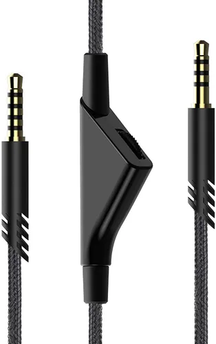 Vista 8 de LecLooc Cable de repuesto para cable Astro A40, cable trenzado de auriculares A10, cable de control de volumen de 6.5 pies6.6 ft compatible