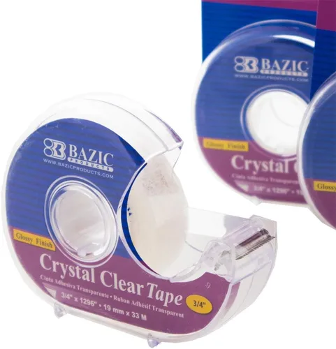 Vista 3 de 10 rollos de cinta transparente transparente 3/4 "x 1296 dispensador cortador núcleo 1